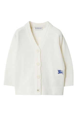 cardigan in lana bianco BURBERRY KIDS | 8078456A1452